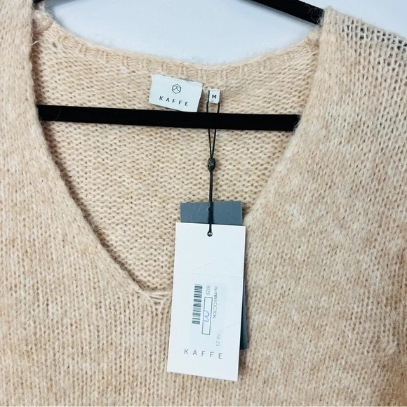 Kaffe KAalioma Smoke Gray Pullover sweater Wool Blend women size M - Picture 12 of 15